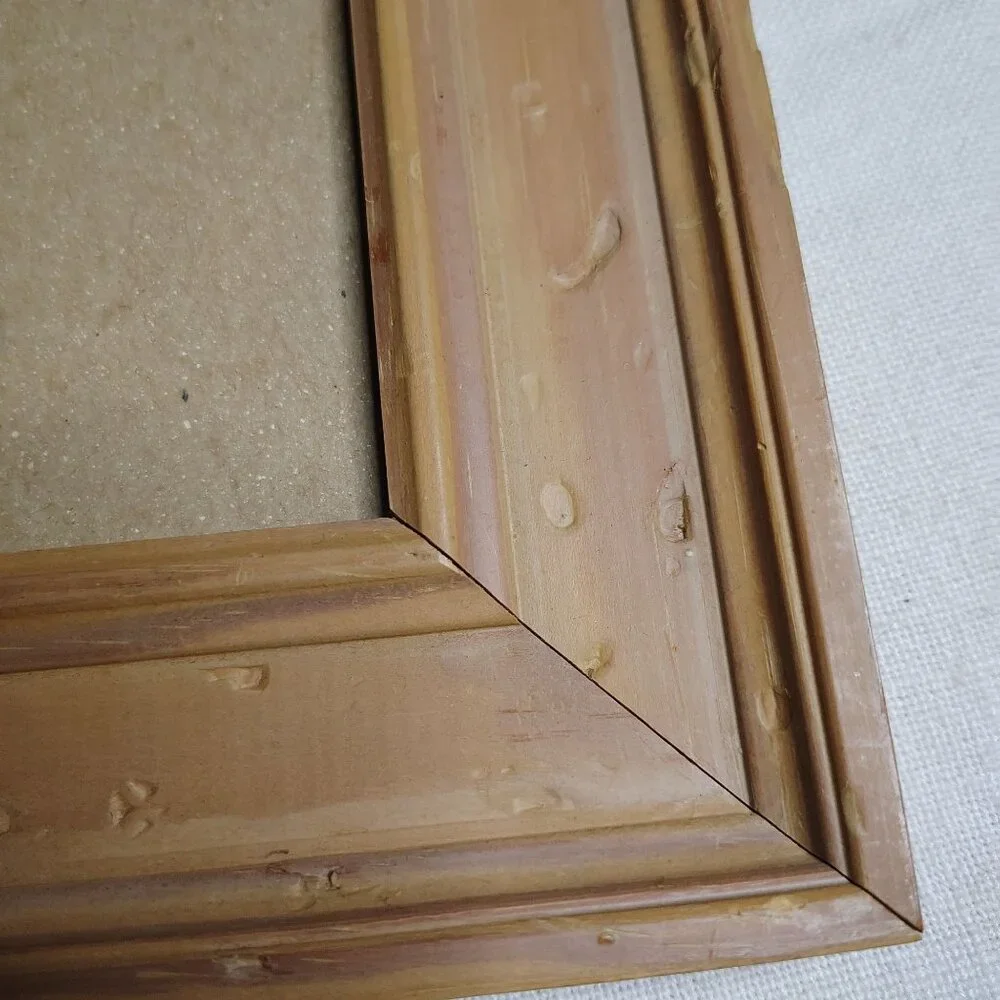 Rustic Wood 8x10 Picture Frame Natural Grain Look Wall Hanging Cottagecore Boho